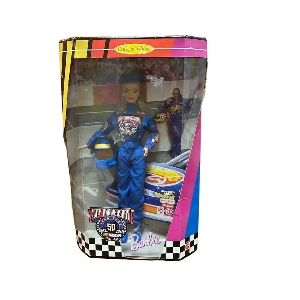 NASCAR 50th Anniversary Barbie Collector's Edition Doll 1198 NIB